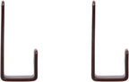 Coshar Lot De 2 Crochets En J En Acier Inoxydable Couleur Café De 2,5 Cm Pour Décoration De Lit, Rangement De Garage, Organisation D'outils De Câble – Couleur Café 2,5 Cm