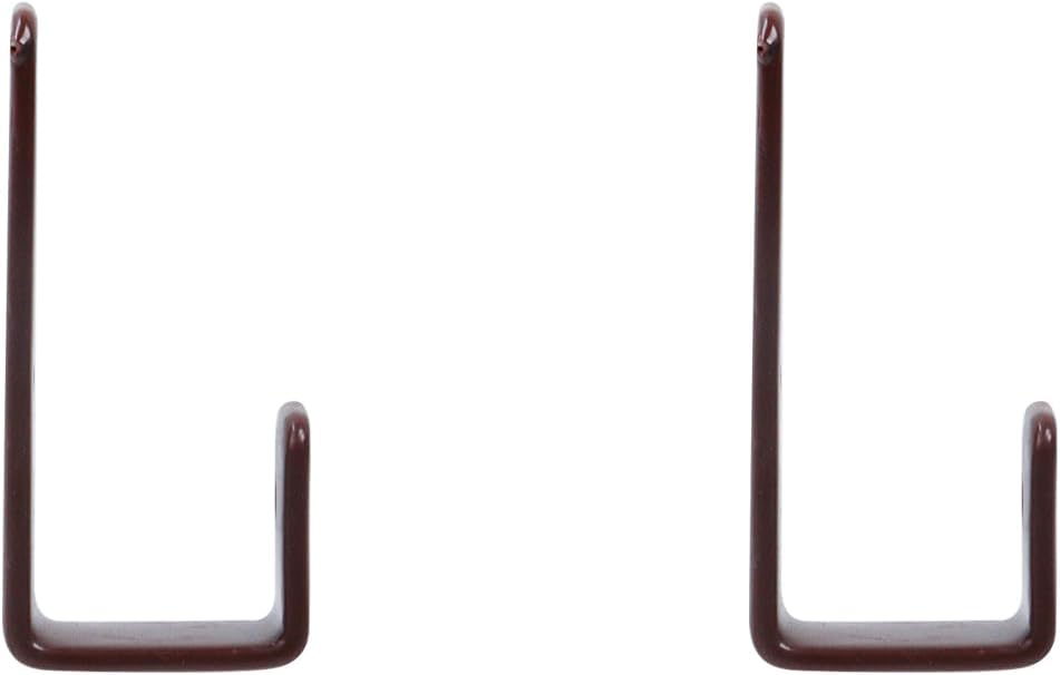  Coshar Lot De 2 Crochets En J En Acier Inoxydable Couleur Café De 2,5 Cm Pour Décoration De Lit, Rangement De Garage, Organisation D'outils De Câble – Couleur Café 2,5 Cm
