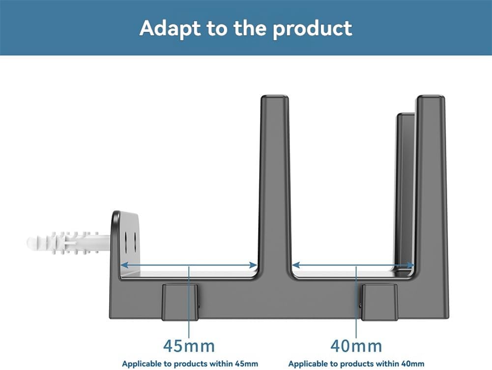  Routeur Mall Moup Support Router Mur Moup Organisateur De Câble Pour Le Routeur Boîte Noire