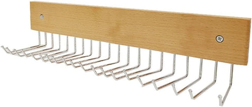  Cintre Mural Multifonctionnel Fabriqué En Bois De Hêtre Massif, Crochets De Rangement Robustes Pour Clés, Cravates, Accessoires, Organisateur Peu Encombrant Pour La Maison, Le Bureau