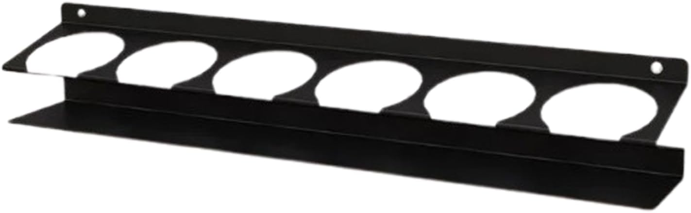 GENERIC Support Pour Flacon Pulvérisateur – Organiseur Mural, étagère à 6 Emplacements, Porte-bouteilles En Métal Robuste Avec Revêtement Résistant à La Rouille, Design Vertical Peu Encombrant, Système