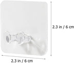  Ciieeo Crochets Adhésifs Muraux Sans Perçage 20Pcs En Plastique Pour Organiser Câbles Et Prises, Support Multifonctionnel Transparent Maison
