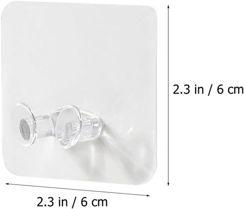  Ciieeo Crochets Adhésifs Muraux Sans Perçage 20Pcs En Plastique Pour Organiser Câbles Et Prises, Support Multifonctionnel Transparent Maison