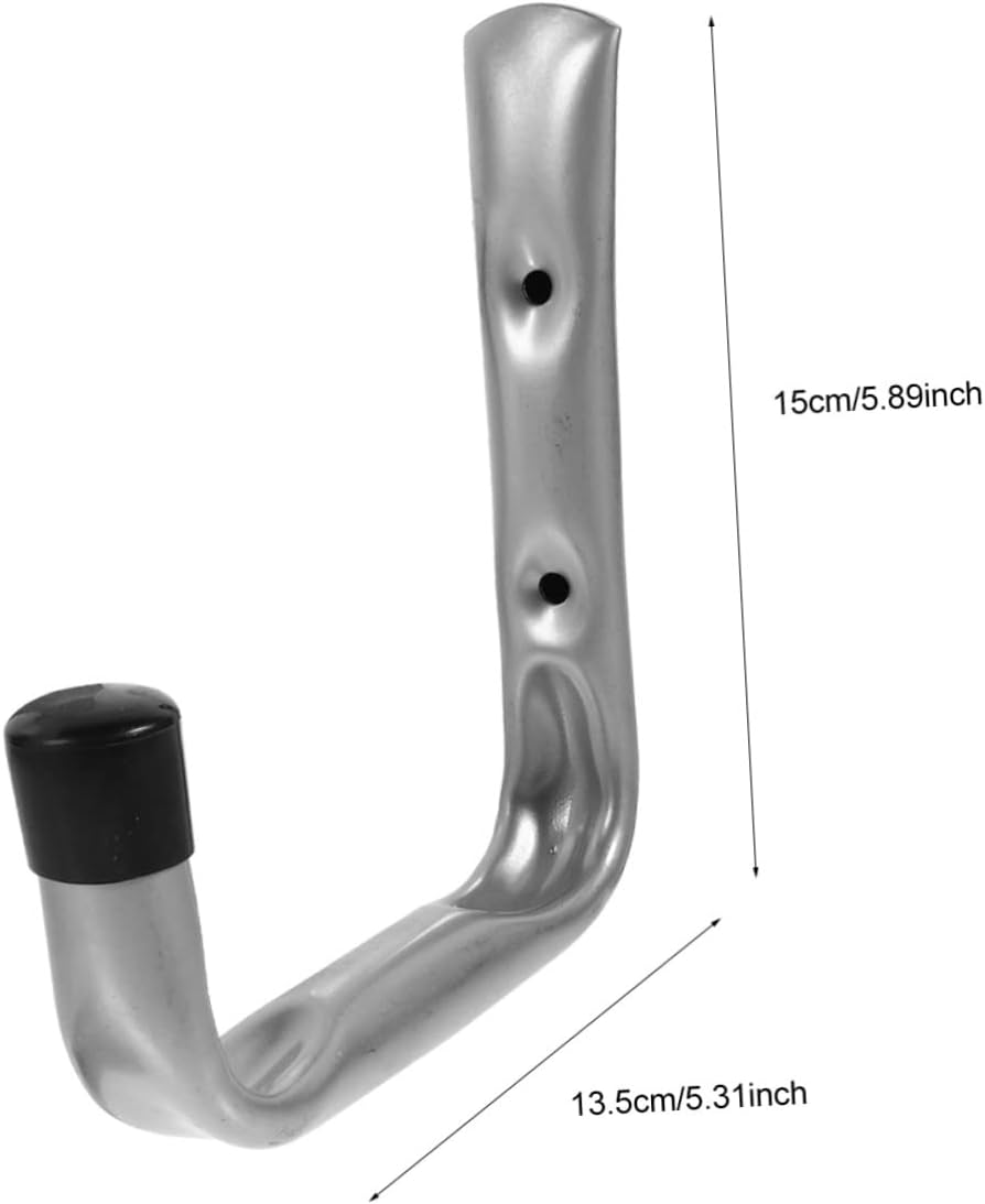 ULTECHNOVO Lot De 5 Crochets Muraux En Acier Galvanisé Peint, Robustes Et Résistants Pour Rangement Intérieur Et Extérieur, Porte-outils De Garage Suspendre D’outils Lourds, Utilisation