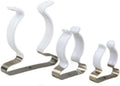  Pinces à Ressort En Acier Au Manganèse Avec Base étroite Revêtue De Caoutchouc Pour Garage, Abri De Jardin, Armoire, Organisation 25 Mm, 32 Mm, 50 Mm, Argent (50 Mm)