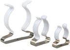  Pinces à Ressort En Acier Au Manganèse Avec Base étroite Revêtue De Caoutchouc Pour Garage, Abri De Jardin, Armoire, Organisation 25 Mm, 32 Mm, 50 Mm, Argent (50 Mm)