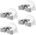  Gatuida 4pcs Crochet De Balai Sans Perçage En Plastique Adhésif Support Mural Lourd Pour Balai Et Parapluie Accessoire Pratique Pour Maison Et Bureau
