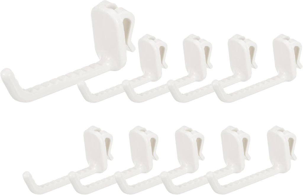  Sourcing Map Lot De 10 Crochets Muraux En Plastique Pour Panneau Mural De 7,6 Cm, Crochets D'étagère Pour Garage, Magasin, Entrepôt, Magasin, Maison, à Suspendre, Rose