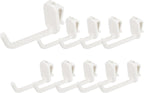  Sourcing Map Lot De 10 Crochets Muraux En Plastique Pour Panneau Mural De 7,6 Cm, Crochets D'étagère Pour Garage, Magasin, Entrepôt, Magasin, Maison, à Suspendre, Rose