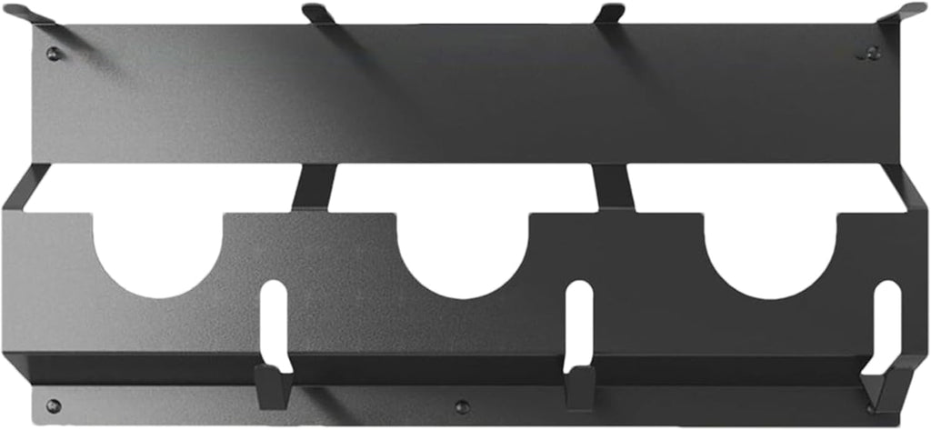 GENERIC Support Mural Pour Meuleuse D'angle - 43 X 18 X 3 Cm - En Acier Noir - Pour Fraises, Polisseuses, Garage, Rangement