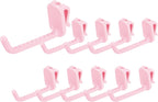  Sourcing Map Lot De 10 Crochets Muraux En Plastique Pour Panneau Mural De 7,6 Cm, Crochets D'étagère Pour Garage, Magasin, Entrepôt, Magasin, Maison, à Suspendre, Rose