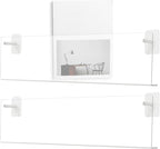  Présentoir à Disques | Étagère Murale En Acrylique Transparent 2 Pièces,Organisateur Et Support D'Affichage Pour Disques Sans Perçage,Pour Salon Chambre Appartement Adolescents Et Adultes Livres Carne