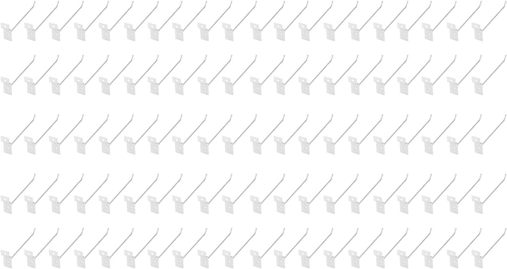  Pilipane Crochets à Slatwall Crochets D'affichage De Détail En Fer Lourd Pour Les Supermarchés Et Les Magasins De Détail Silver 15cm 50 Pack