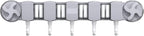  Générique Support De Porte-balais - Rack Rangement D'aspiration Avec 5 Crochets Pour Outils Nettoyage, Organisateur De Services Publics Brosse Gants Gants Serviettes Chiffons, Support Mural