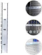  Healvian Support Mural Pour Tournevis En Acier Électroplaqué Antirouille, 12 Trous Pour 12 Outils, Étagère De Rangement Robuste Pour Atelier, Garage Et Espace Industriel, Porte-Outils