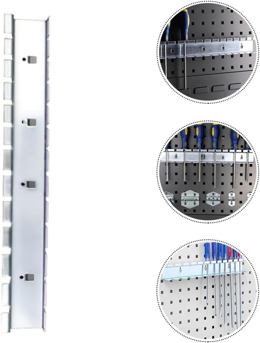  Healvian Support Mural Pour Tournevis En Acier Électroplaqué Antirouille, 12 Trous Pour 12 Outils, Étagère De Rangement Robuste Pour Atelier, Garage Et Espace Industriel, Porte-Outils