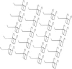  Healvian Crochets Muraux Robustes Argenté Grillagés En Acier Inoxydable Lot De 30pcs Et Optimisant L'espace Mural Suspendre Et Organisation