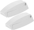  STOBAZA Loquet De Porte De Remorque Blanc En ABS, Crochet De Trappe De VR Pliable Et Caché, 2 Pièces, Crochet Pour Porte Latérale De Caravane Et Remorque