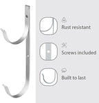  Porte-Outils De Piscine | Robuste En D'Aluminium | Support Équipement Bassin - Pour Râteaux Épuisettes Filets Brosses Outils, Accessoires Mur Rampe Perches Télescopiques Tuyaux