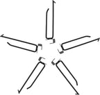  STOBAZA 5pièces Métalliques Pour Étagères De Universels Pour Snacks Bijoux Installation Facile Et Résistants