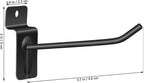  VALICLUD Lot De 20 Crochets De Garage Robustes 10 Cm En Fer Massif Noir Compatibles Panneaux à Lattes, Crochets Suspendre Solide Pour Rangement Atelier, Garage Et Organisation Maison