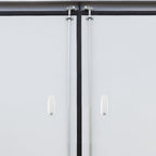  STOBAZA Loquet De Porte De Remorque Blanc En ABS, Crochet De Trappe De VR Pliable Et Caché, 2 Pièces, Crochet Pour Porte Latérale De Caravane Et Remorque