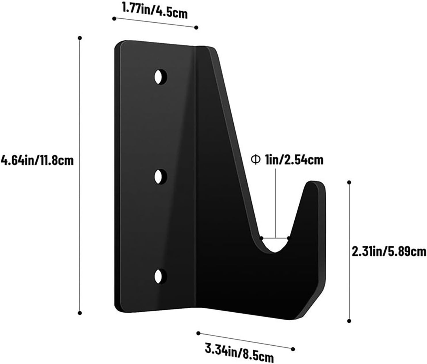  Support Mural Pour Cric, Support De Rangement Robuste, Support De Cric Hydraulique, Supports Peu Encombrants, 11,8 X 4,5 Cm, Organisateur De Garage De Qualité, Idéal Pour Les Magasins Automobiles Et
