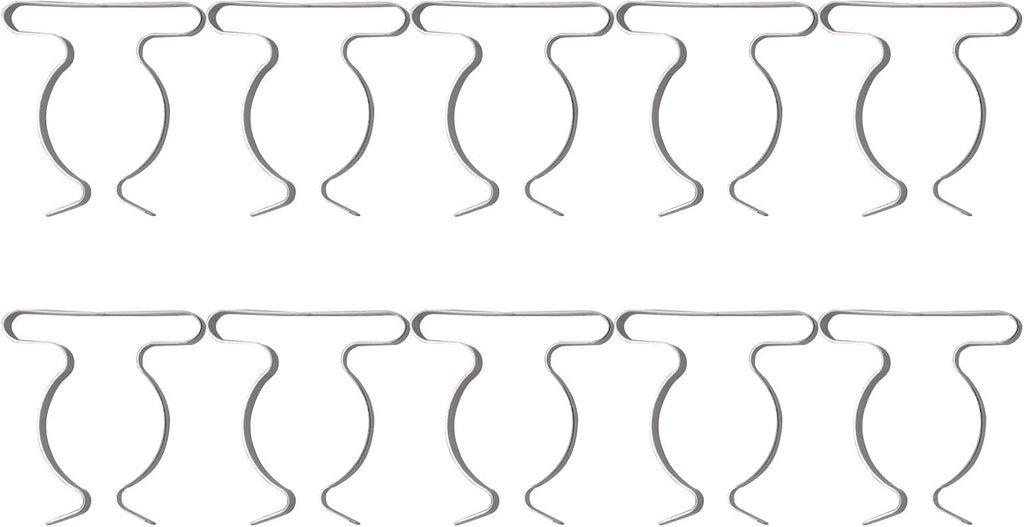  Lot De 10 Clips Muraux Pour Un Rangement Efficace - Clips à Ressort Robustes Pour Organiser Les Outils De Garage Et Les Râteaux (50 Mm)