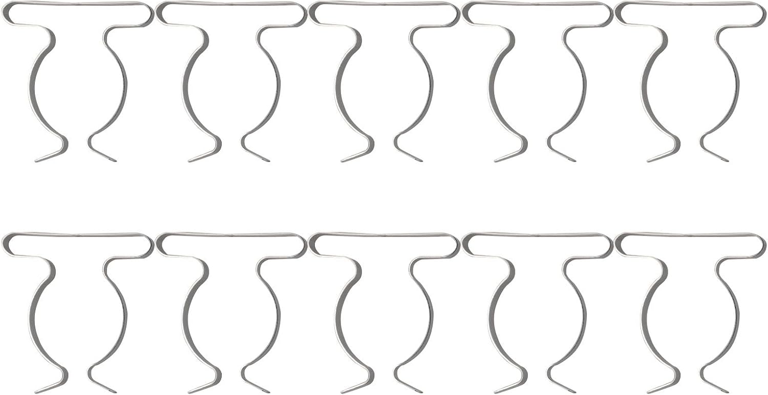  Lot De 10 Clips Muraux Pour Un Rangement Efficace - Clips à Ressort Robustes Pour Organiser Les Outils De Garage Et Les Râteaux (50 Mm)