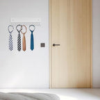  Cintre Mural Multifonctionnel Fabriqué En Bois De Hêtre Massif, Crochets De Rangement Robustes Pour Clés, Cravates, Accessoires, Organisateur Peu Encombrant Pour La Maison, Le Bureau