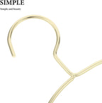  OUNONA 10pièces Cintres Métal Pour Foulards Cintres Incurvés Antidérapants Métalliques Pour Vestes Et Costumes