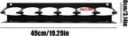 GENERIC Organiseur Mural Iron Art à 6 Emplacements, 49 X 7,5 X 8 Cm, Support Mural Pour Bouteille Industrielle, Gain De Place, 950 G, Diamètre Du Trou De 2,75 Pour Magasin Automobile Et Atelier
