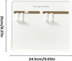  Support De Cutter - Organiseur Mural Pour Ciseaux - 22,6 X 20,6 X 3,5 Cm - Avec Crochets Pour Outils De Cuisine, éplucheur, éponge, Brosse, Ustensiles De Cuisine, Ustensiles De Cuisine