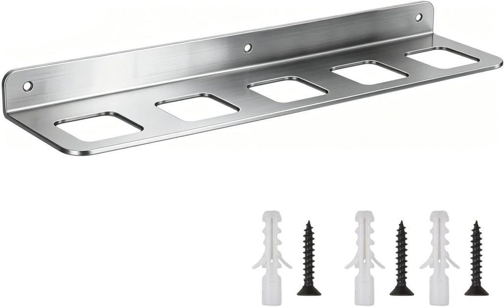GENERIC Support Mural Pour Outils | Support Mural De Garage à 5 Emplacements – Organisateur De Marteau De Garage – Pour Clé, Tournevis, Abri De Jardin, Atelier, Usine à Domicile