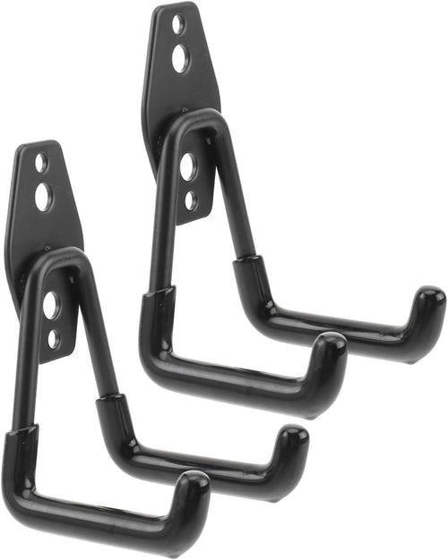  Artibetter Crochets De Rangement Utilitaires En Métal Noir De Charge Jusqu'à 18 Kg Crochets Muraux En U Robustes Pour Garage Et Atelier Lot De 2 Pour Organisation D'outils