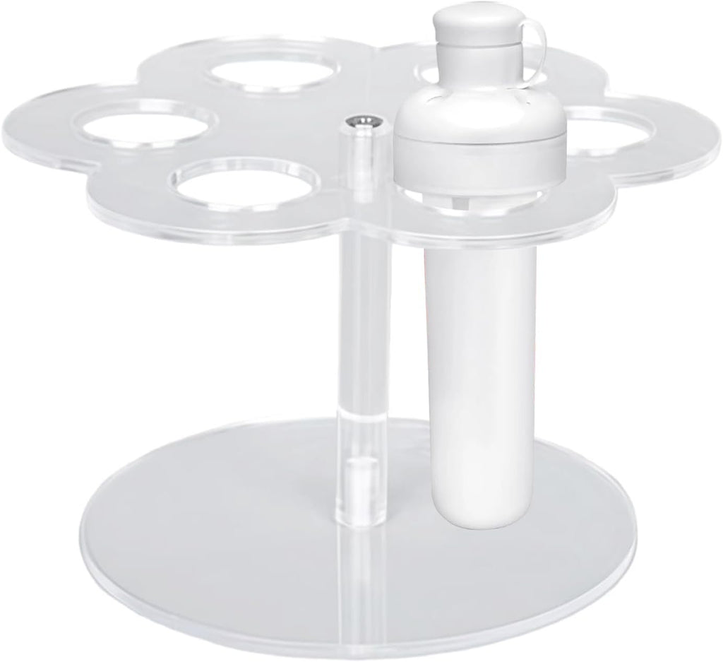  Étagère De Rangement Pour Cartouches | Étagère Transparente Peu Encombrante Avec 6 Trous | Support Antidérapant | Pour Bouteille D'eau, Déplacement, Maison, Cuisine, Bureau, Voiture, Bureau, Coin