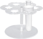  Étagère De Rangement Pour Cartouches | Étagère Transparente Peu Encombrante Avec 6 Trous | Support Antidérapant | Pour Bouteille D'eau, Déplacement, Maison, Cuisine, Bureau, Voiture, Bureau, Coin