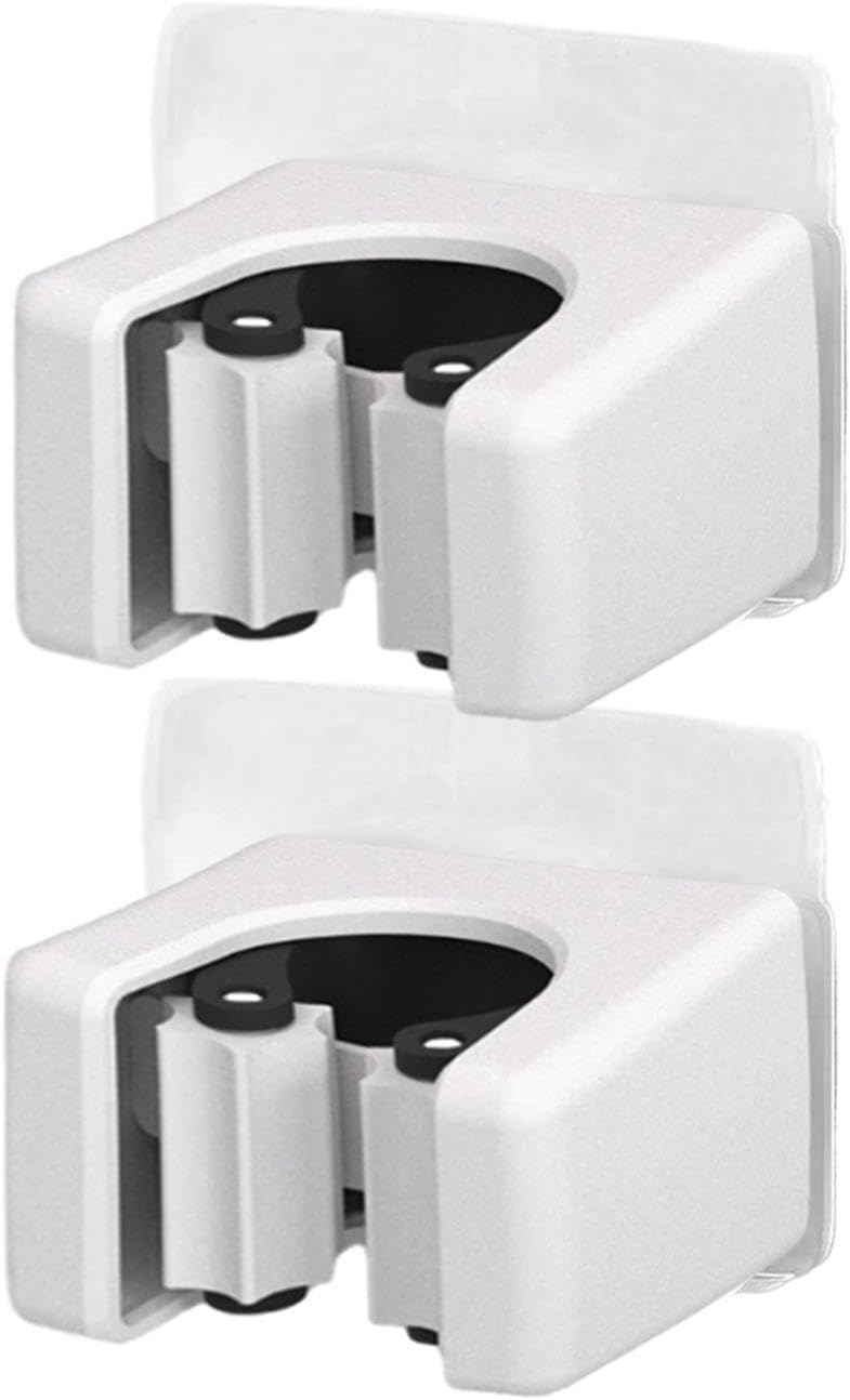 GENERIC Support Pour Balai Et Balai – 2 Pièces Sans Perçage, Support Utilitaire De Salle De Bain Pour Outils De Nettoyage | Pour Pelle à Poussière, Aspirateur, Gadgets Pour Maison, Bureau, Dortoir