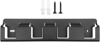 GENERIC Organiseur De Piles Mural En Acier Massif Robuste à 4 Emplacements – Support Mural Pour Piles 18 V, Pour Salon, Chambre à Coucher, étude, Garage, Maison, Bureau, Intérieur
