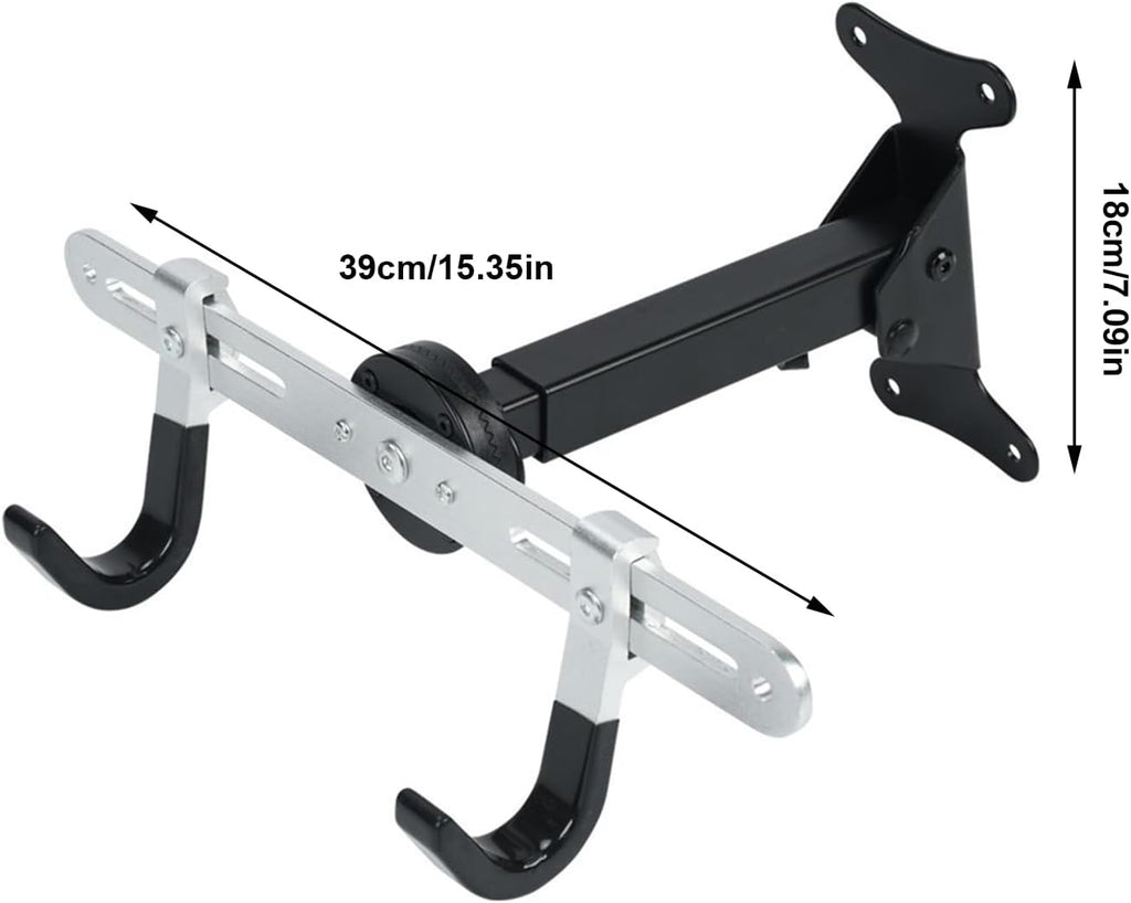  Générique Wall Bike Hook, Adjustable Indoor Storage Rack, 15.35 X 7.09inch, Space-Saving Bicycle Hanger Organizer, Ideal For Workshop, Home Display, Garage, Bike Organization, Vertical Mount