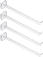  Sourcing Map Lot De 4 Mini Crochets Transparents En Acrylique De 13 Cm Pour étagère De Supermarché, Cintres Transparents Pour Magasins, Expositions, Organisation