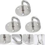  Healeved Crochet Suspendre J En Acier Inoxydable Argenté 3pcs Résistant Haute Température Pour Rangement Pratique Sur Murs Rugueux Ou Partout
