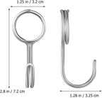  STOBAZA Crochets Pour Sangles En Acier Inoxydable Argenté, Lot De 10 Pièces Robustes Et Faciles à Fixer, Maison Cuisine