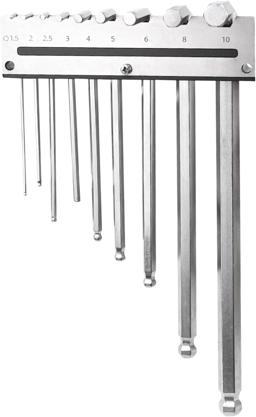  Generisch Support De Clé Hexagonale - Organiseur Mural Pour Outils | Peut Contenir 9 Clés à Vis En L Avec Fentes Compactes, Support Robuste Et Accès Facile Pour Les Menuisiers, Fabricants