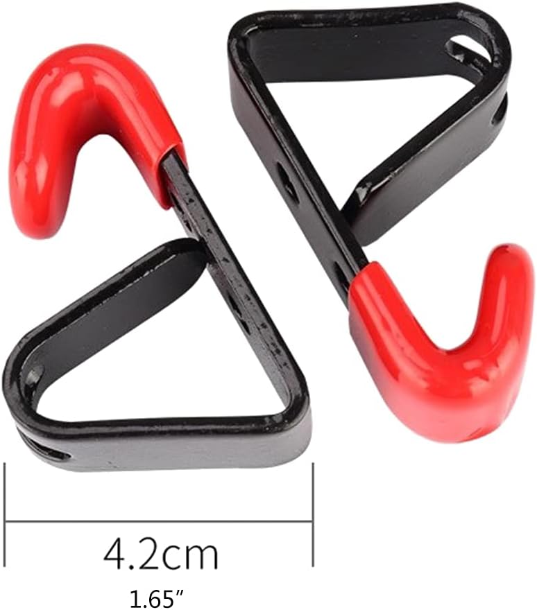  Garagen Crochet De Rangement Mural Robuste Avec Serpillère Balai Noir + Rouge Clip Crochet Outil De Suspension Balai Grand Robuste