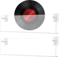  Présentoir à Disques | Étagère Murale En Acrylique Transparent 2 Pièces,Organisateur Et Support D'Affichage Pour Disques Sans Perçage,Pour Salon Chambre Appartement Adolescents Et Adultes Livres Carne