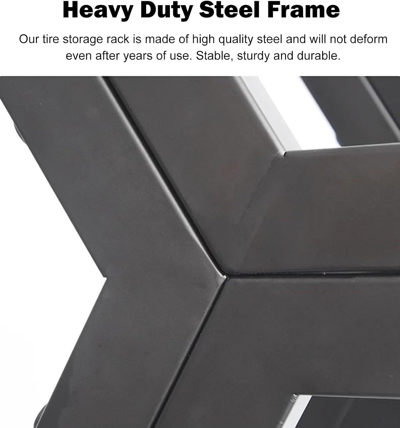  Support De Jantes Multi-pneus Robuste, Support De Rangement Hexagonal Empilable, étagères De Support De Roue De Véhicule Faciles à Assembler (4 + 2), Idéal Pour L'affichage Et L'organisation