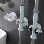  Gatuida 4pcs Crochet De Balai Sans Perçage En Plastique Adhésif Support Mural Lourd Pour Balai Et Parapluie Accessoire Pratique Pour Maison Et Bureau