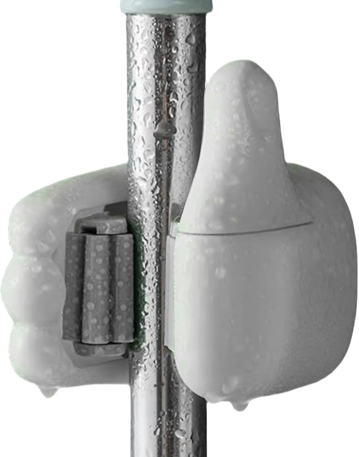 GENERIC Support Mural Pour Balai, Pouce Le Haut, Support De Rangement Pour Balai, ABS Antidérapant, Peu Encombrant Pour Salle De Bain, Cuisine Et Garage, 8,9 X 7,1 X 6,9 Cm