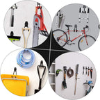  4Pièces Crochets Garage Robuste Support De Rangement Pour Outils De Jardin Vélo Accroche Durable Pour Étagère Organisation